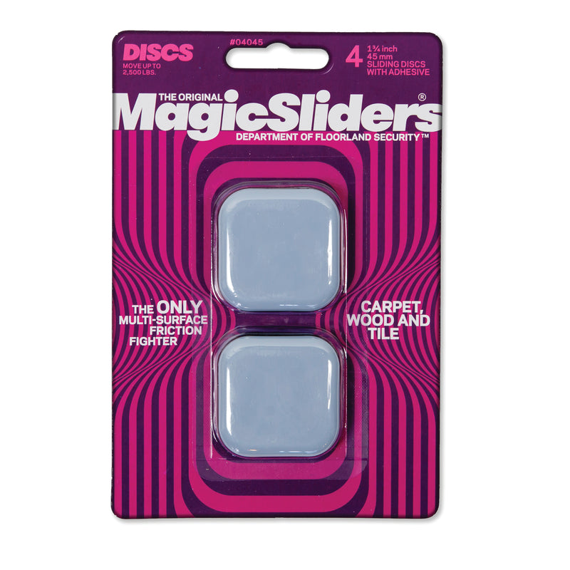 MAGIC SLIDERS - Magic Sliders Gray Plastic Floor Slide 4 pk [4045]