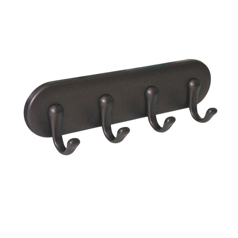 INTERDESIGN - InterDesign 7 in. L Bronze Brown Stainless Steel Small 4-Hook Key Key Rack 1 pk