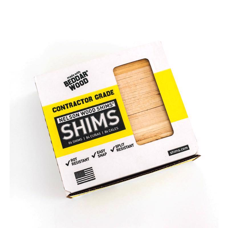 NELSON WOOD SHIMS - Nelson Wood Shims 1.5 in. W X 8 in. L Wood Shim 84 pk