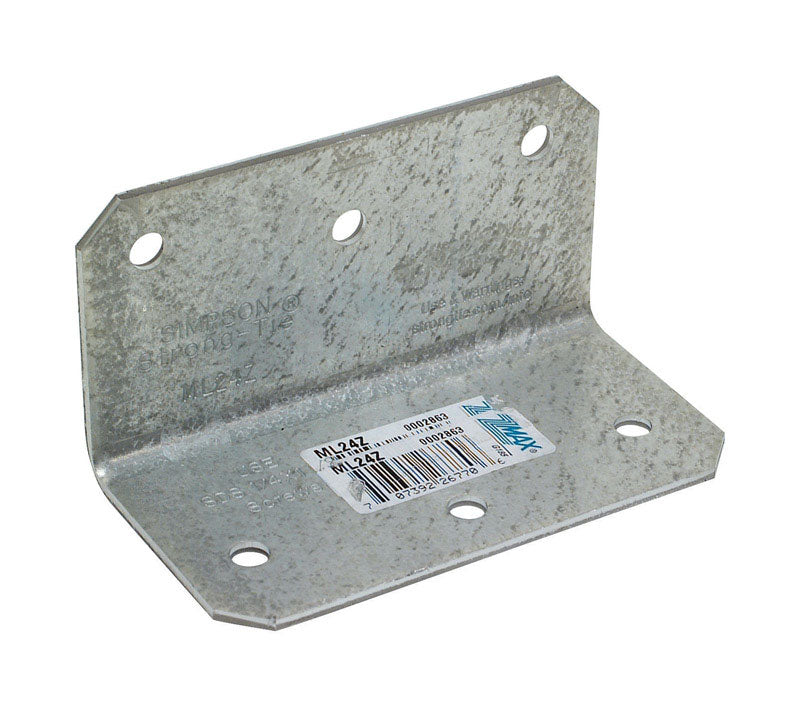 SIMPSON STRONG-TIE - Simpson Strong-Tie 2 in. W X 4 in. L Galvanized Steel Medium L-Angle