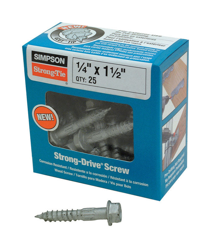 SIMPSON STRONG-TIE - Simpson Strong-Tie Strong-Drive No. 3 Sizes X 1-1/2 in. L Star Hex Head Structural Screws 0.57 lb 25