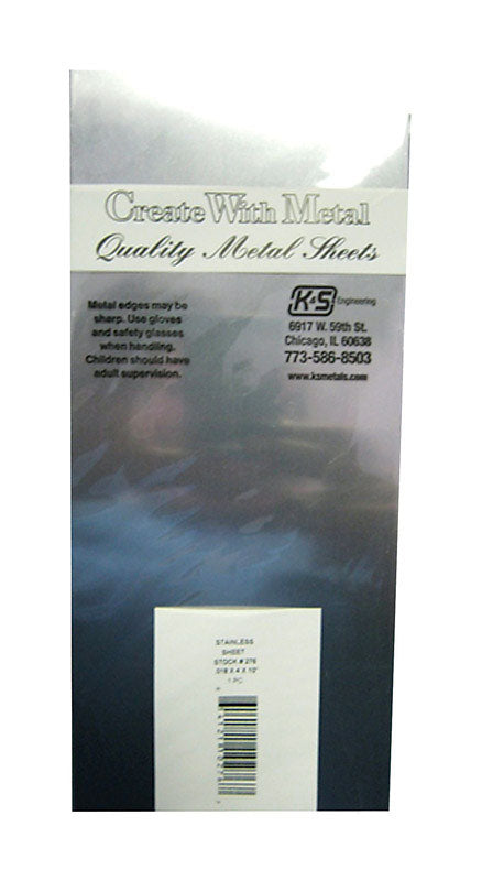 K&S - K&S 10 in. 4 in. Stainless Steel Sheet Metal