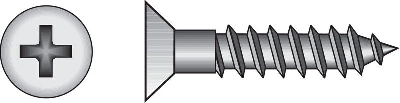 HILLMAN - Hillman No. 10 X 2 in. L Phillips Zinc-Plated Wood Screws 100 pk