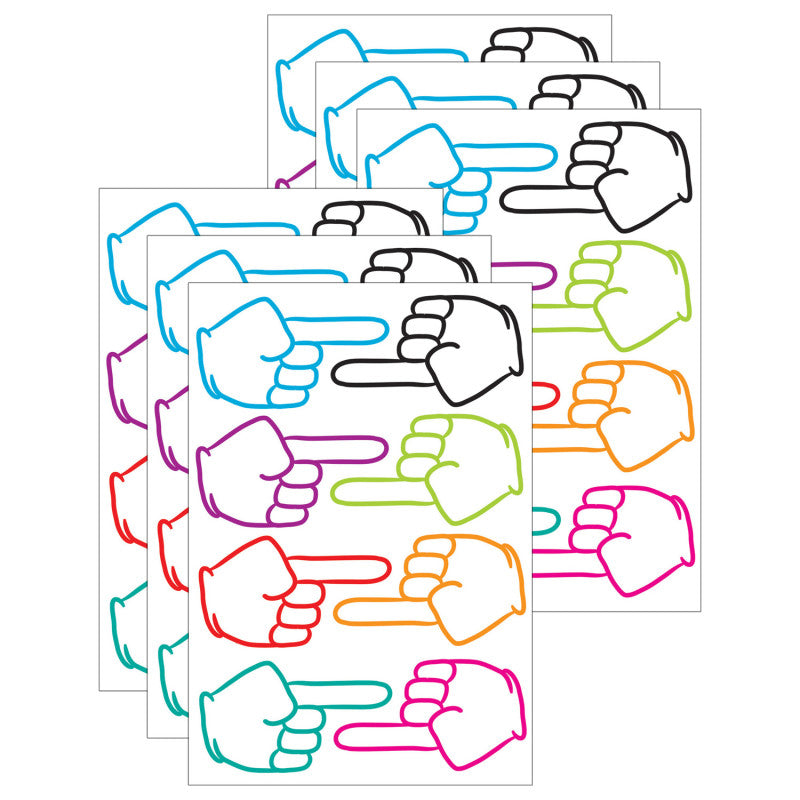 ASHLEY PRODUCTIONS - Die-Cut Magnetic Pointing Fingers, 8 Per Pack, 6 Packs