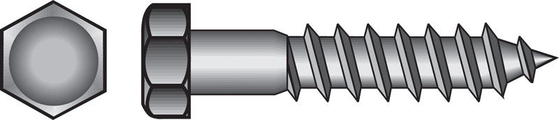 HILLMAN - Hillman 1/2 in. X 1-1/2 in. L Hex Hot Dipped Galvanized Steel Lag Screw 50 pk