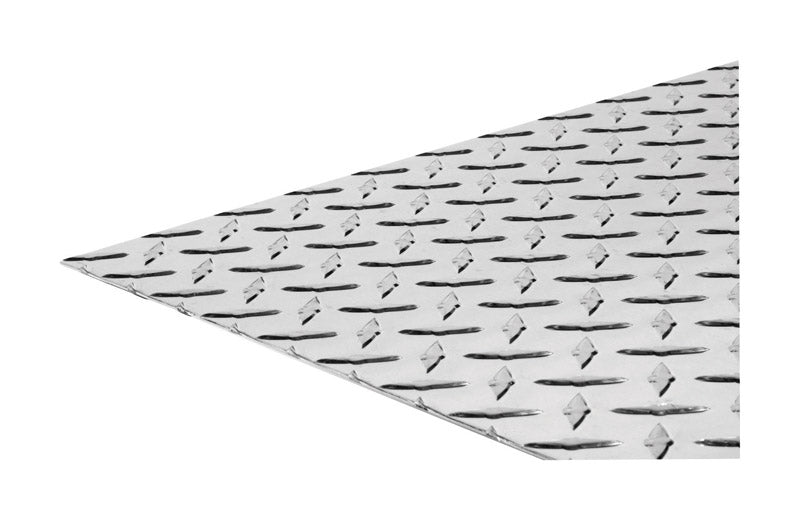 BOLTMASTER - Boltmaster 24 in. W X 48 in. L Bright Aluminum Diamond Tread Plate