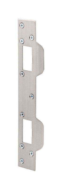 PRIME-LINE - Prime-Line 11 in. H X 5-1/2 in. L Satin Nickel Steel Door Strike