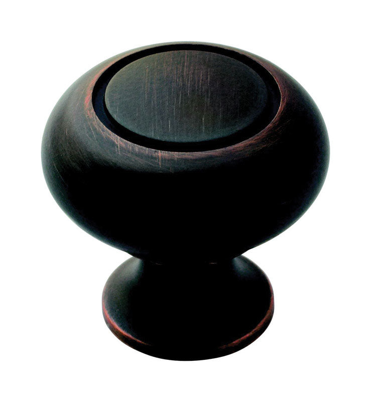 AMEROCK - Amerock Allison Traditional Classics Round Cabinet Knob 1-1/4 in. D 1-3/16 in. Oil Rubbed Bronze 1 p