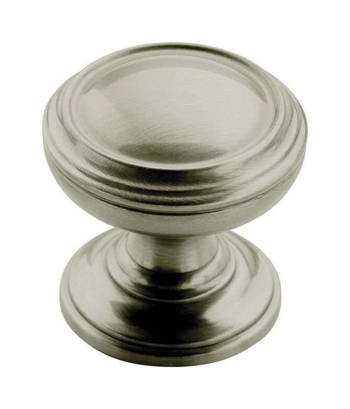 AMEROCK - Amerock Revitalize Round Cabinet Knob 1-1/4 in. D 1-1/4 in. Satin Nickel 1 pk