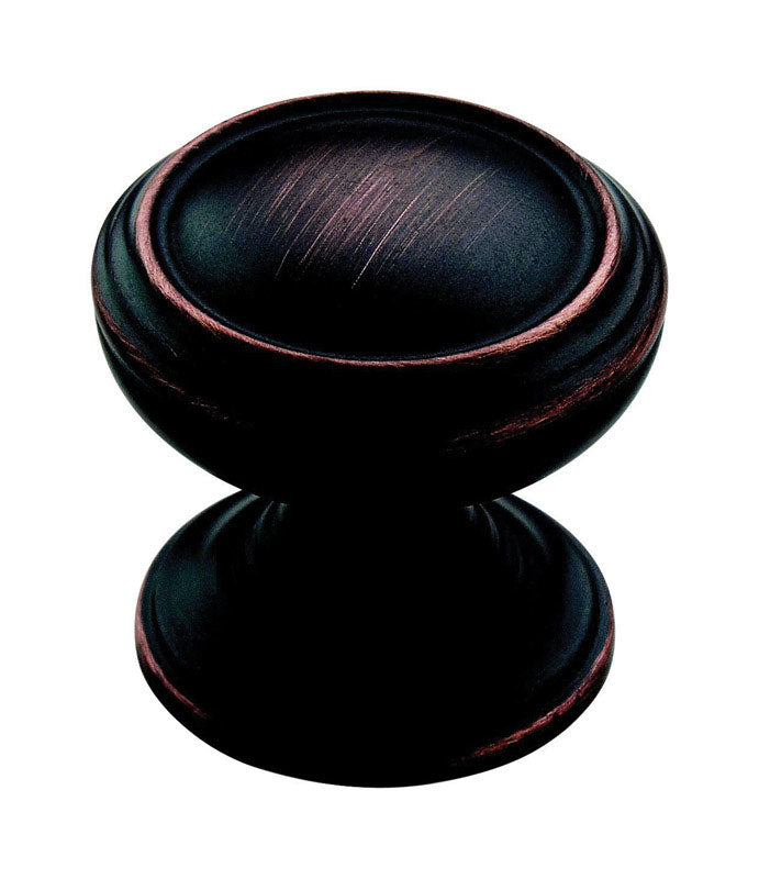 AMEROCK - Amerock Revitalize Round Cabinet Knob 1-1/4 in. D 1-1/4 in. Oil Rubbed Bronze 1 pk [BP55342ORB]