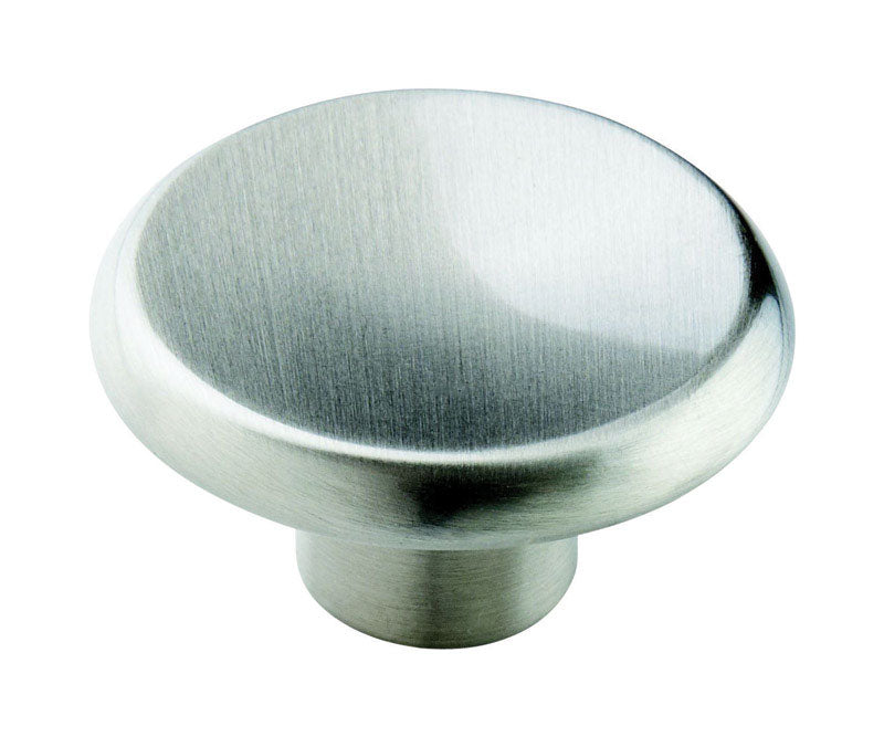 AMEROCK - Amerock Allison Round Cabinet Knob 1-1/2 in. D 3/4 in. Satin Nickel 10 pk