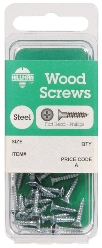 HILLMAN - Hillman No. 10 X 3 in. L Phillips Zinc-Plated Wood Screws 4 pk - Case of 10