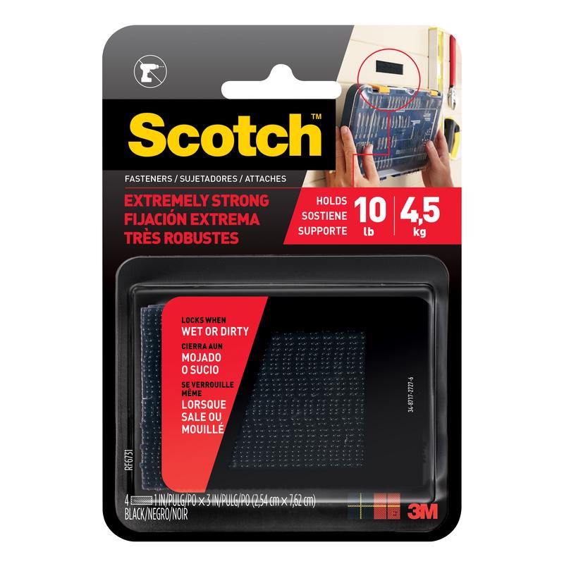 SCOTCH - Scotch Medium Foam Hook and Loop Fastener 3 in. L 2 pk [RF6731]