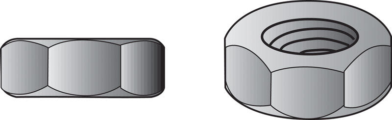 HILLMAN - Hillman Zinc-Plated Steel SAE Hex Machine Screw Nut 100 pk