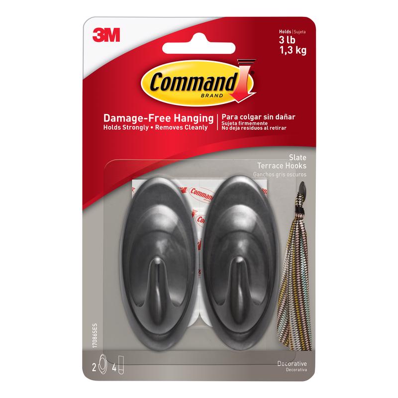 COMMAND - 3M Command Medium Plastic Hook 3.25 in. L 2 pk - Case of 4 [17086SES]