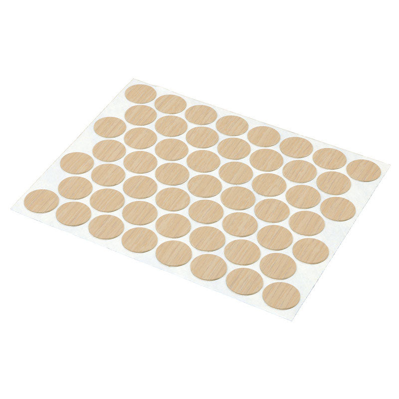 PRIME-LINE - Prime-Line Round Plastic Screw Hole Cover 9/16 in. D 53 pk Maple