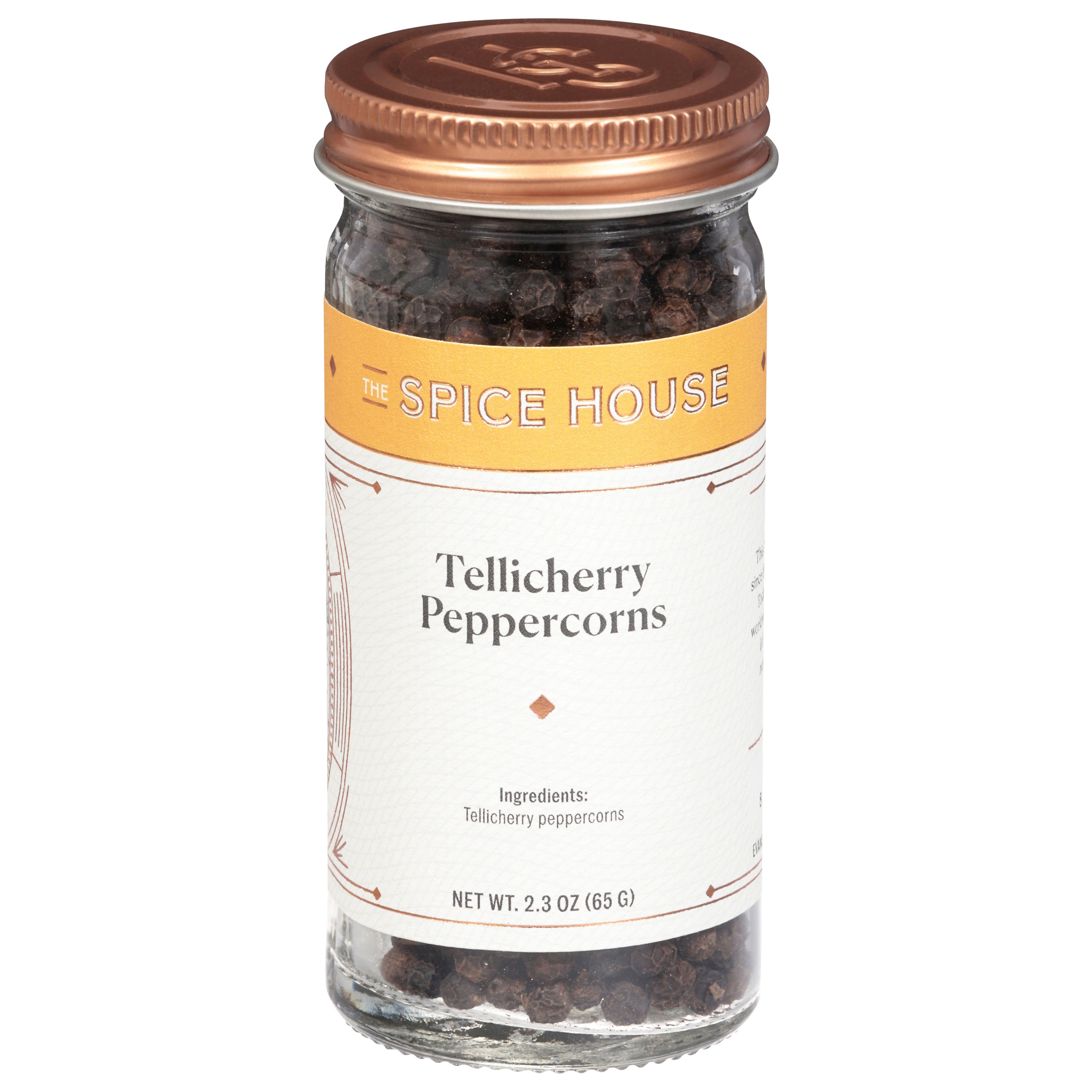 The Spice House Tellicherry Peppercorns 2.3 oz - Case of 6