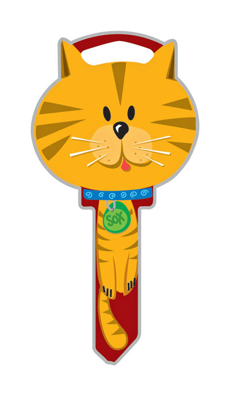 LUCKY LINE - Lucky Line Key Shapes Cat House Key Blank SC1 Double For Schlage - Case of 5