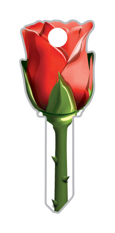 LUCKY LINE - Lucky Line Key Shapes Rose House Key Blank SC1 Double For Schlage - Case of 5