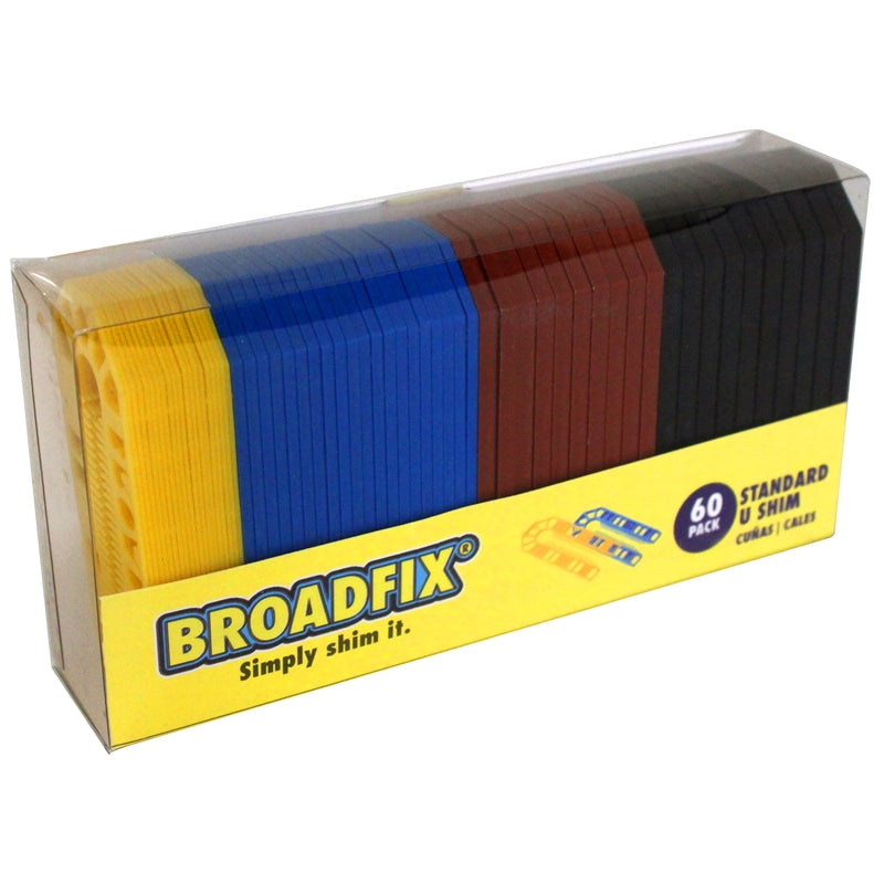 BROADFIX - Broadfix 1.8 in. W X 8 in. L Plastic U Shims 60 pk - Case of 14