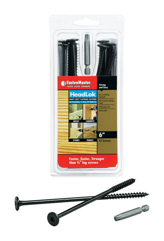 FASTENMASTER - FastenMaster HeadLok 6 in. L Spider Epoxy Wood Screws 12 pk