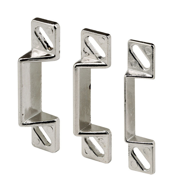 PRIME-LINE - Prime-Line Silver Zinc Die-cast Door Strike 3 pc