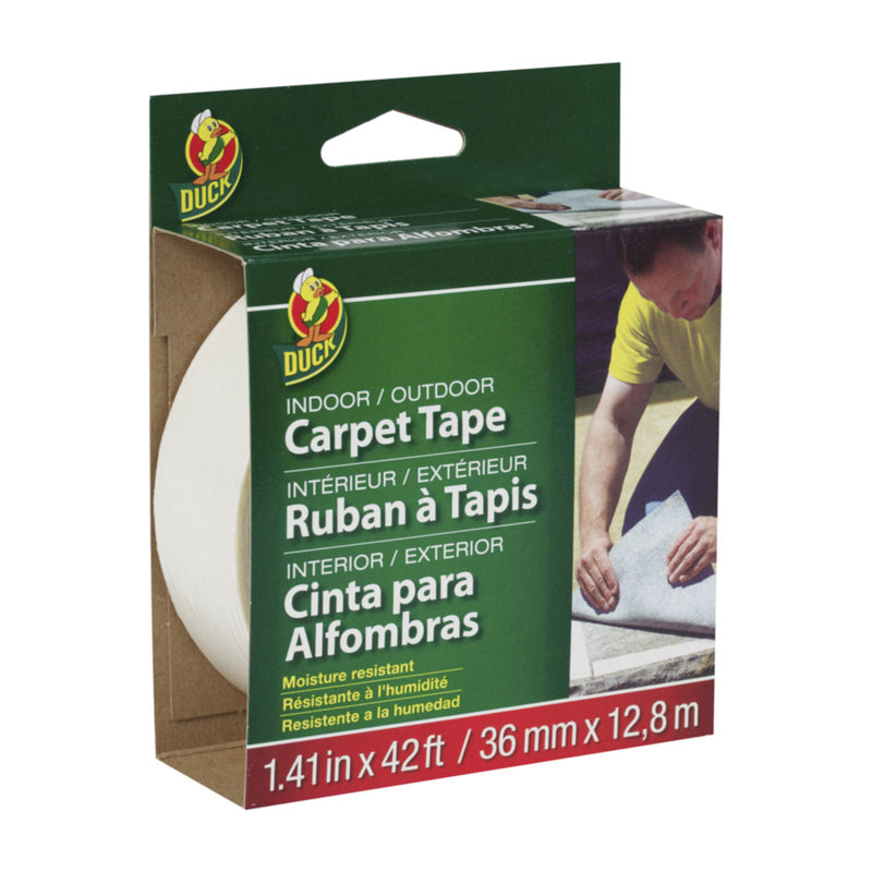 DUCK - Duck 1.41 in. W X 42 ft. L Polyester Indoor and Outdoor Carpet Tape