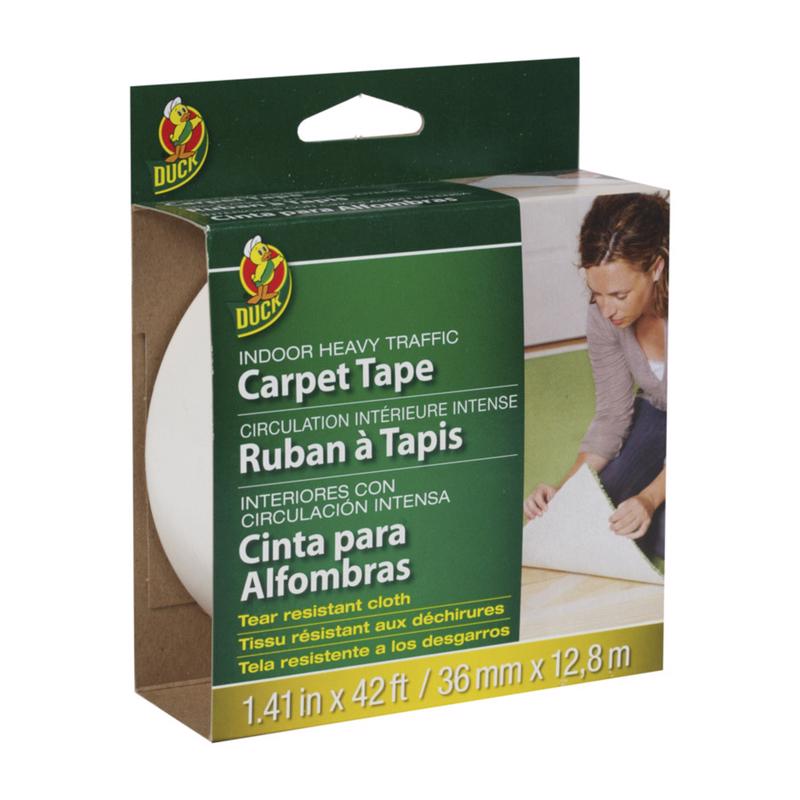 DUCK BRAND - Duck 1.41 in. W X 42 ft. L Polyester Indoor Carpet Tape