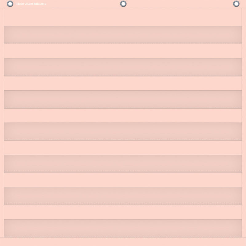 TEACHER CREATED RESOURCES - Blush 7 Pocket Chart, 28" x 28"