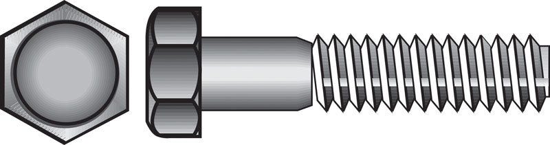 HILLMAN - Hillman 1/4 in. D X 2-1/4 in. L Zinc Plated Steel Hex Bolt 100 pk