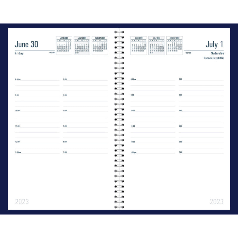 HOUSE OF DOOLITTLE - Recycled Daily Academic Calendar Planner Blue Cover