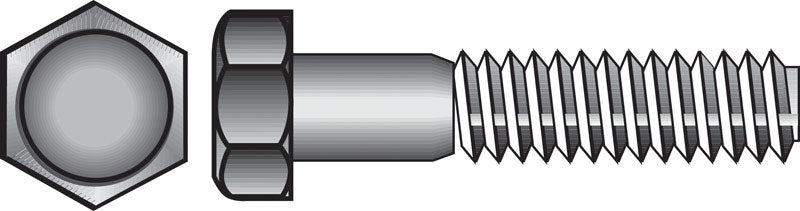 HILLMAN - Hillman 1/4 in. D X 1 in. L Zinc Plated Steel Hex Bolt 100 pk