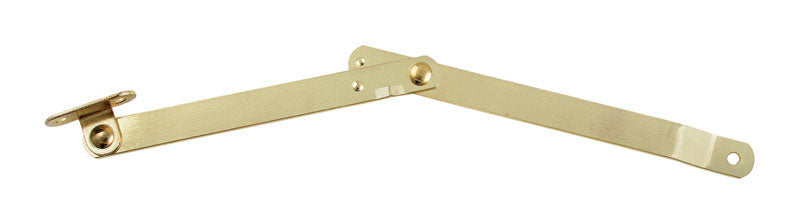 NATIONAL HARDWARE - National Hardware Brass-Plated Steel Right Hand Folding Support Mount 1.38 in. 9 in. 1 pk