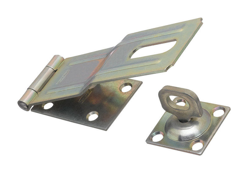 NATIONAL HARDWARE - National Hardware Zinc-Plated Aluminum/Steel 6 in. L Swivel Staple Safety Hasp 1 pk