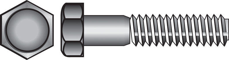 HILLMAN - Hillman 1/4 in. D X 5 in. L Zinc Plated Steel Hex Bolt 100 pk