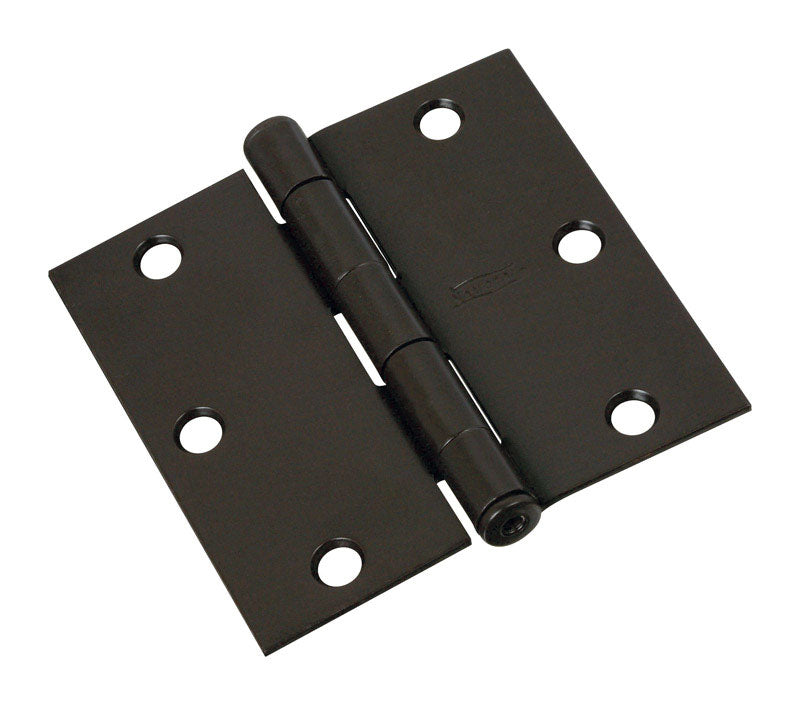 NATIONAL HARDWARE - National Hardware 3-1/2 in. L Oil Rubbed Bronze Door Hinge 1 pk [N830-203]