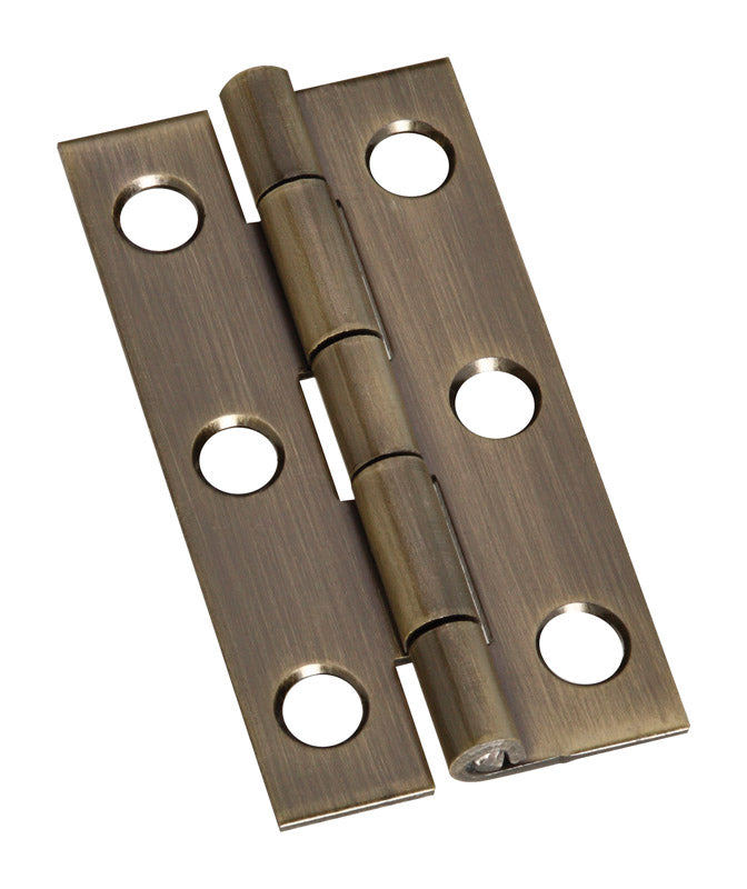 NATIONAL HARDWARE - National Hardware 2 in. L Antique Brass Door Hinge 2 pk [N211-243]
