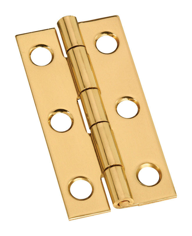 NATIONAL HARDWARE - National Hardware 2 in. L Solid Brass Narrow Hinge 2 pk