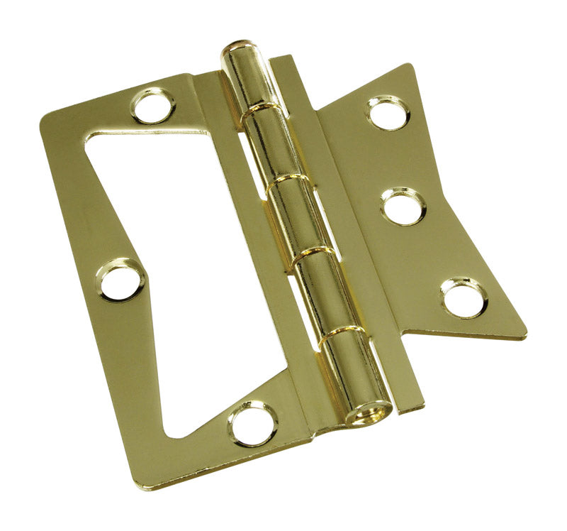 NATIONAL HARDWARE - National Hardware 3-1/2 in. L Brass-Plated Door Hinge 2 pk