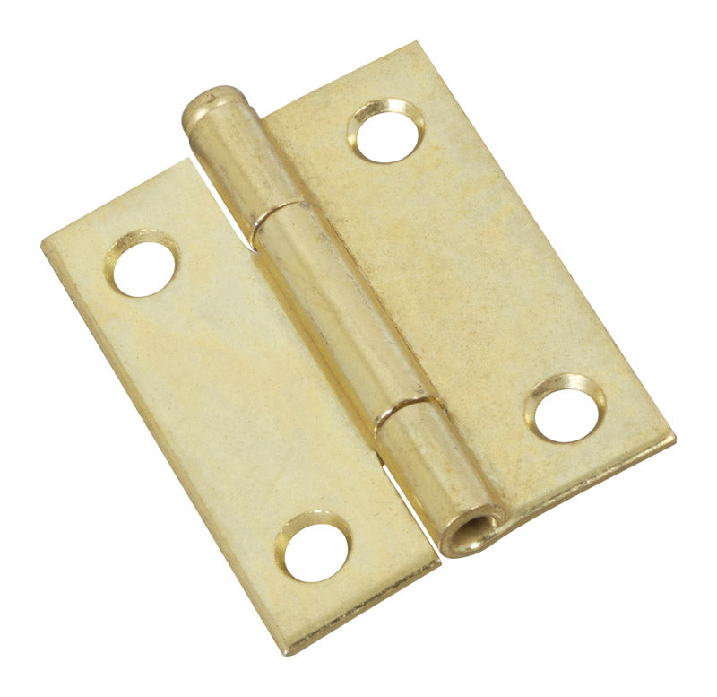 NATIONAL HARDWARE - National Hardware 2 in. L Brass-Plated Door Hinge 1 pk