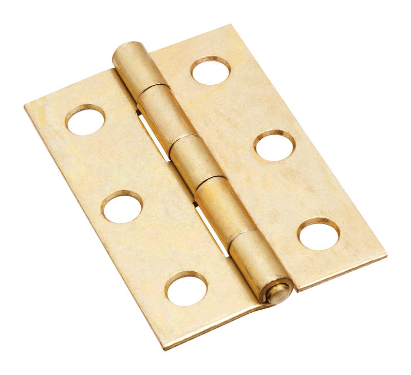 NATIONAL HARDWARE - National Hardware 2-1/2 in. L Brass Narrow Hinge 2 pk [N146-290]