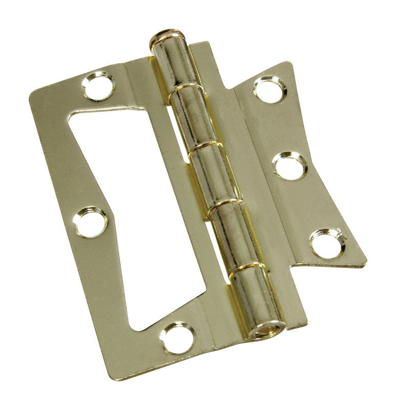 NATIONAL HARDWARE - National Hardware 3 in. L Brass Surface-Mounted Hinge 2 pk