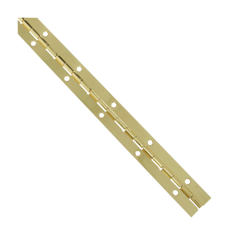 NATIONAL HARDWARE - National Hardware 12 in. L Brass-Plated Continuous Hinge 1 pk [N265-355]