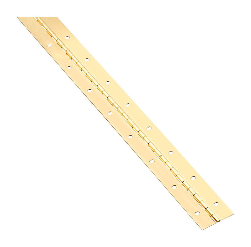 NATIONAL HARDWARE - National Hardware 48 in. L Brass-Plated Continuous Hinge 1 pk