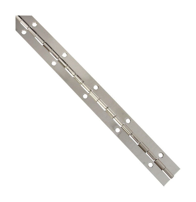 NATIONAL HARDWARE - National Hardware 12 in. L Nickel Continuous Hinge 1 pk [N265-371]