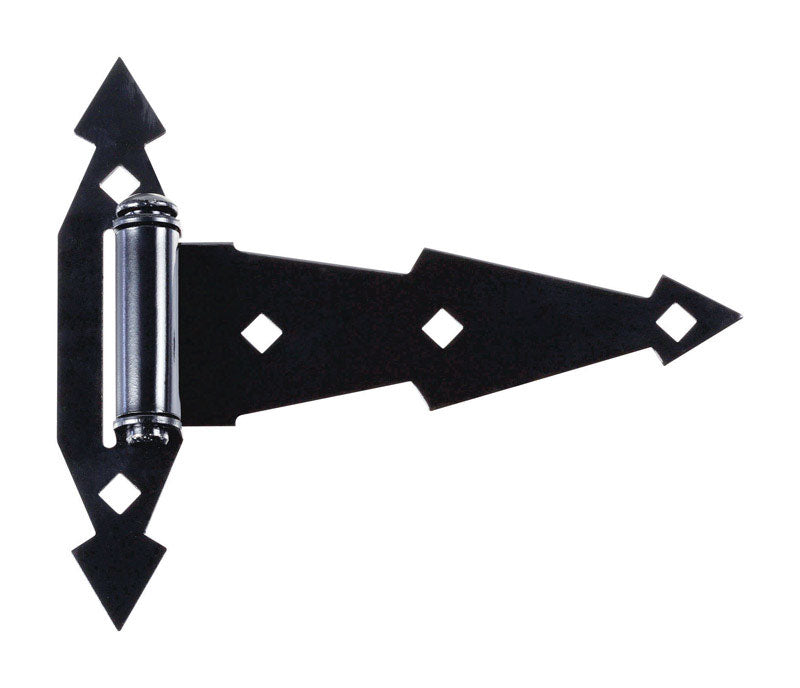 NATIONAL HARDWARE - National Hardware 7 in. L Black Ornamental T Hinge 2 pk
