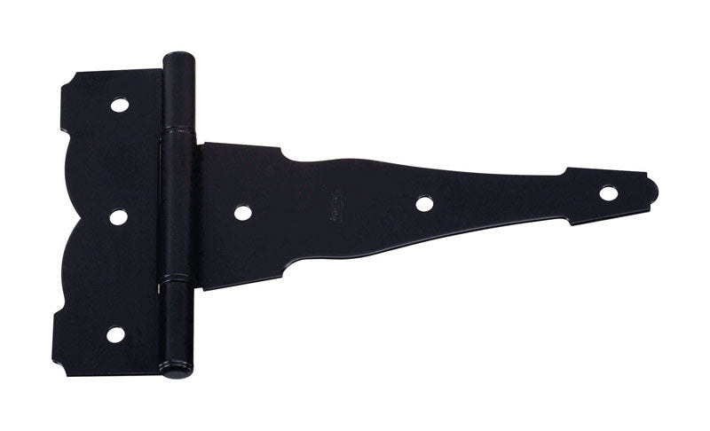 NATIONAL HARDWARE - National Hardware 8 in. L Black Ornamental/Reversible T-Hinge 2 pk