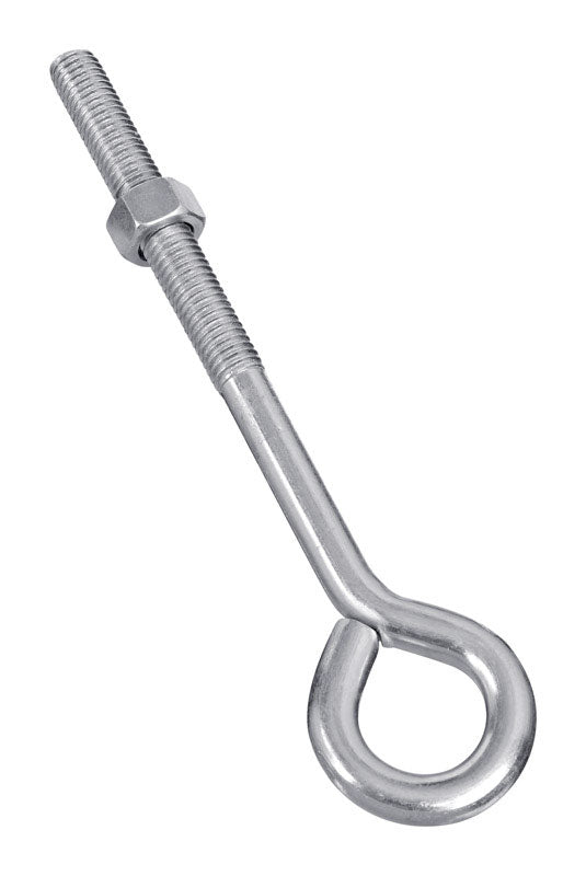 NATIONAL HARDWARE - National Hardware 1/2 in. X 8 in. L Zinc-Plated Steel Eyebolt Nut Included