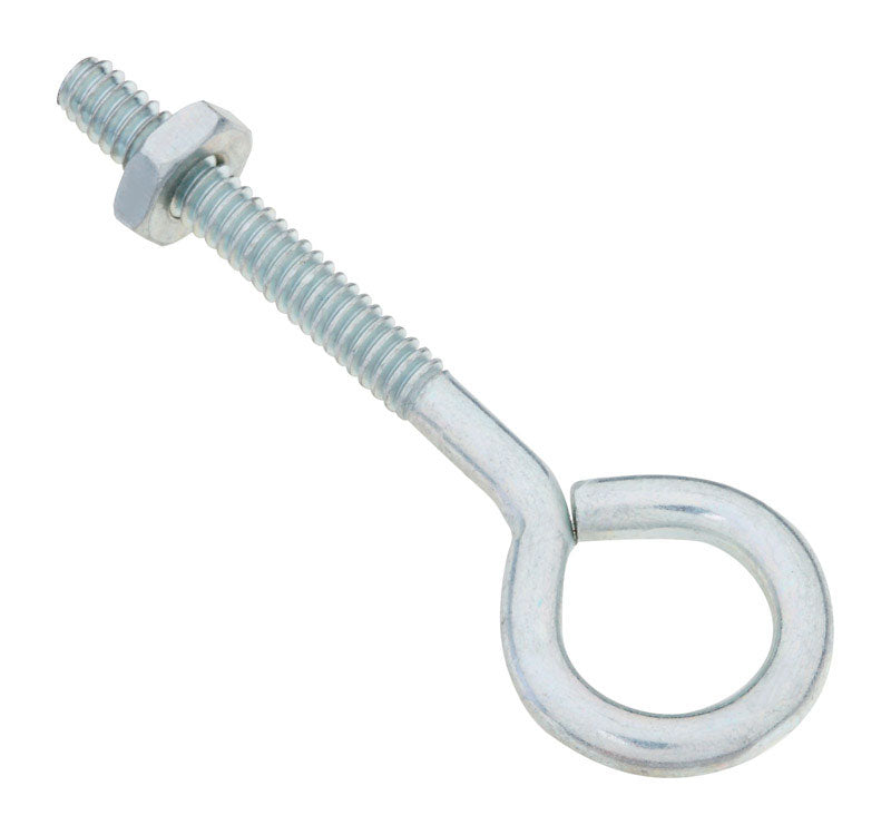 NATIONAL HARDWARE - National Hardware 3/16 in. X 2-1/2 in. L Zinc-Plated Steel Eyebolt Nut Included