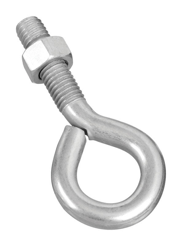 NATIONAL HARDWARE - National Hardware 1/2 in. X 4 in. L Zinc-Plated Steel Eyebolt Nut Included